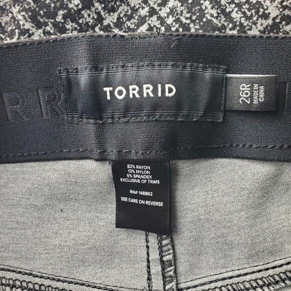Torrid Womens Tweed Bombshell Bomb Studio Luxe Ponte High Rise Pants Size 26R - Picture 3 of 5